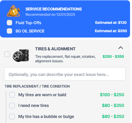 Scheduler services selection preview